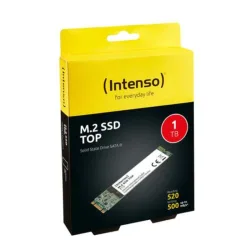 Intenso ssd interno 1.000gb m2 2280 sata iii top lettura sequenziale fino a 520 mb/s scrittura sequenziale fino a 500 mb/s
