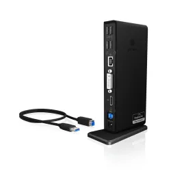 Icy box ib-dk2241ac cablato usb 3.2 gen 1 (3.1 gen 1) type-a nero