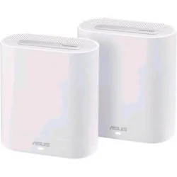 Asus ebm68 expert wifi sistema tri-band wifi 6 mesh, business, supporta fino a 5 ssids, guest portal, 2.5 gbps, sicurezza network enterprise, expertwifi app, bianco, conf 2 pz.