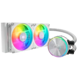 Cooler master mly-d24m-a23pz-rw dissipatore masterliquid pl240 flux white edition argb liquid cooler dissipatore
