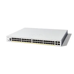Cisco catalyst 1300-48fp-4x switch gestito l3 48 porte 48 x 10/100/1000 (poe+) + 4 x 10 gigabit sfp+ poe+ (740 w) montabile su rack