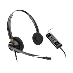 Poly 767G0AA EncorePro 320 Stereo USB-A Over the Head Cuffie Rumore Can Mic TAA