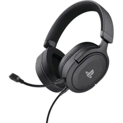 Trust gxt498 forta cuffie gaming over-ear con microfono ps5/ps4 con licenza ufficiale playstation 5 microfono staccabile jack 3.5mm cavo 1.2 mt nero