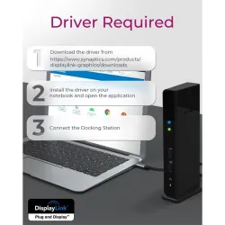 Icy box ib-dk2251ac cablato usb 3.2 gen 2 (3.1 gen 2) type-a nero