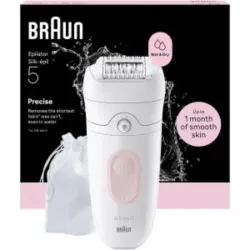 Braun epilatore elettrico silk-Èpil wet-dry se5011 rosa flamingo