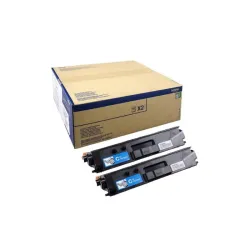 Brother tn-329ctwin cartuccia toner 2 pz originale ciano
