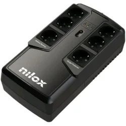 Nilox nxgclio8501x5v2 ups gruppo di continuita` avr 595 w 850 va connettori 6 x schuko tipo f