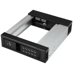 Startech.com modulo hot swap per disco rigido da 5,25\ a 3,25\ - per dischi sata/sas da 3,5\ - trayless - allumunio
