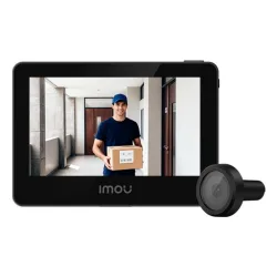 Imou spioncino elettronico wifi 3k(5mp) 4.3 149? aov batt.ric. sd usb-c