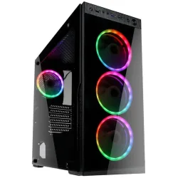 Kolink horizon rgb -case rgb gaming mid-tower atx con pannelli in vetro temperato