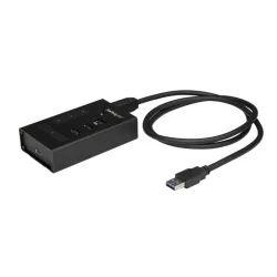 Startech.com hub usb 3.0 a 4 porte - usb type-a a 1x usb-c e 3x usb-a - hub usb commerciale in metallo - superspeed usb 3.2 gen