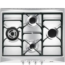 Smeg Piano Cottura Incasso Gas 4 Zone 60cm Inox Sr264xgh2 8017709268367