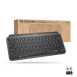 Logitech mx keys mini for business tastiera rf senza fili + bluetooth qwerty inglese grafite