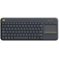 Logitech k400 plus tv tastiera casa rf wireless qwertz tedesco nero