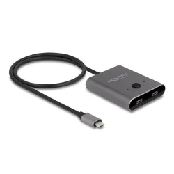 Delock usb 10 gbps usb type-c switch 2 a 1 bidirezionale da 8k