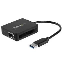 Startech.com convertitore da usb 3.0 a fibra ottica - adattatore compatto da usb a sfp aperto - adattatore di rete da usb a
