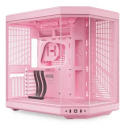 Hyte y70 strawberry milk case midi tower vetro temperato no-power e-atx/atx/matx/mini-itx