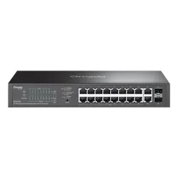 Switch tp-link omada es220gp 16x gigabit poe+ + 2x gigabit rj45 + 2x sfp 1u 13-inch rack-mountable easy managed switch