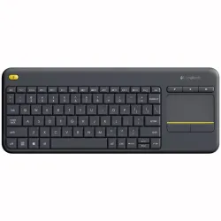 Logitech k400 plus tv tastiera rf wireless qwerty spagnolo nero