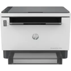 Laser tank 1604w 381l0a, stampante multifunzione con serbatoio toner integrato a ricarica rapida, stampa fronte e retro manuale in bianco e nero, 22 ppm, scansione a4, wi-fi, usb, hp smart, bianca