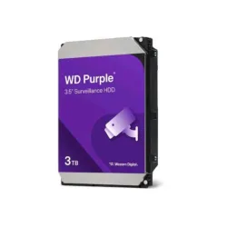 Hd wd sata3 3tb 3.5 purple intellipower 128mb cache 24x7 - (ideali per dvr/pvr) wd34purz - gar. 3 anni
