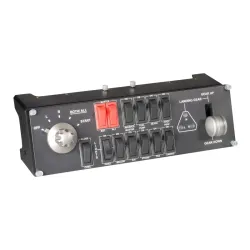 Logitech g flight switch panel nero, rosso, argento usb 2.0 simulazione di volo analogico/digitale pc