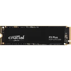Crucial p3 plus ssd 2tb m.2 2280 nvme pcie 4.0 3d nand fino a 5000mb/s black