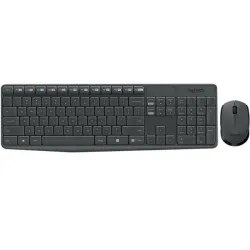 Logitech mk235 tastiera mouse incluso rf wireless portoghese grigio