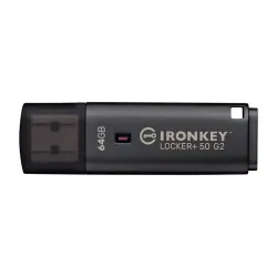 Kingston technology ironkey 64gb locker plus 50 g2, fips 197, aes-256