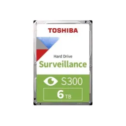 Toshiba s300 surveillance hdd 6 tb interno 3.5 sata iii buffer 256mb 5.400rpm