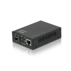 Levelone gvt-2000 convertitore multimediale di rete 1000 mbit/s modalità multipla nero