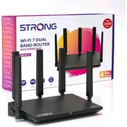 Strong be360 router dual band wi-fi 7 5 antenne esterne desktop nero