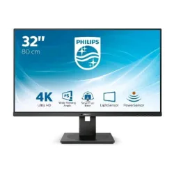 Philips b line monitor 328b1/00 31.5 led va 4k ultra hd 16:9 60hz 4ms contrasto 3.000:1 hub usb hdmi displayport altoparlanti incorporati nero