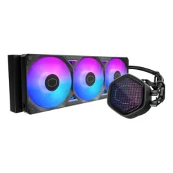 Cooler master dissipatore a liquido atmos ii, 3x120mm argb, kit schermo pixel incl, nero