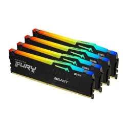 Kingston technology fury beast 128 gb 5200 mt/s ddr5 cl40 dimm (kit da 4 moduli) rgb xmp