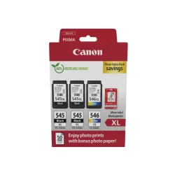 Canon 8286b015 cartuccia d\`inchiostro 3 pz originale resa elevata (xl) nero, ciano, magenta, giallo