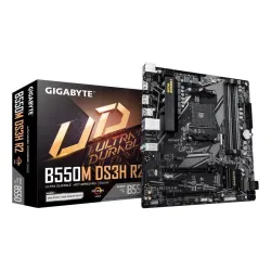 Gigabyte b550m ds3h r2 scheda madre - cpu amd ryzen 5000, vrm a 5+3 fasi, fino a 4733 mhz ddr4 (o.c.), 1x m.2 pcie 4.0 + 1x m.2