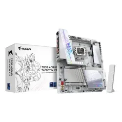 Gigabyte z890 aorus tachyon ice scheda madre - cpu intel core ultra (serie 2), vrm a 18+1+2 fasi, fino a 9500 mhz ddr5 (o.c), 1