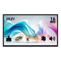 Msi pro mp165de e6 tv e monitor portatile nero 39,6 cm (15.6\) led 1920 x 1080 pixel