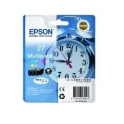 Epson alarm clock 27xl durabrite ultra cartuccia d\`inchiostro 1 pz originale resa elevata (xl) ciano, magenta, giallo