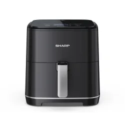 Sharp airy fryer friggitrice ad aria 1650w 5.5lt pannello touch control 8 programmi nero