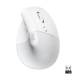 Logitech Lift Mouse Ergonomico Verticale, Senza Fili, Ricevitore Bluetooth o Log