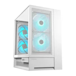 Cougar omnyx white midi tower vetro temperato no-power atx/matx/mini-itx