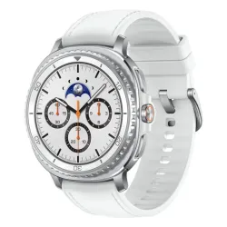Samsung galaxy watch 8 classic 3,3 cm (1.3\) amoled 46 mm digitale 438 x 438 pixel touch screen 4g argento wi-fi gps