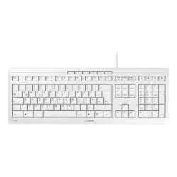 CHERRY STREAM KEYBOARD TKL tastiera USB QWERTZ Tedesco Bianco