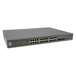 Levelone gtp-2871 switch di rete gestito l3 gigabit ethernet (10/100/1000) supporto power over ethernet (poe) grigio