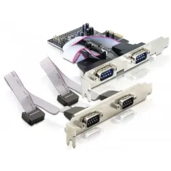 Delock 4 x serial pci express card scheda di interfaccia e adattatore