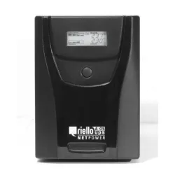 Riello npw 2000 ups 1.200w 2.000va durata a pieno carico in blackout 9min colore nero