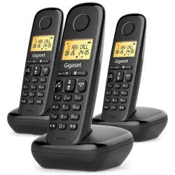 Gigaset start 100 cordless black trio
