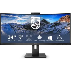 Philips p line 346p1crh/00 34 led ultra wide quad hd curvo 3440 x 1440 nero